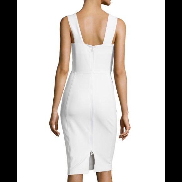 Veronica Beard sleeveless V-Neck scuba sheath dress - Picture 2 of 8